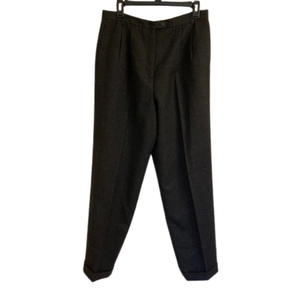 Talbots Women's Classic Lined Wool Trousers, High Waisted, Retro, Vintag…
